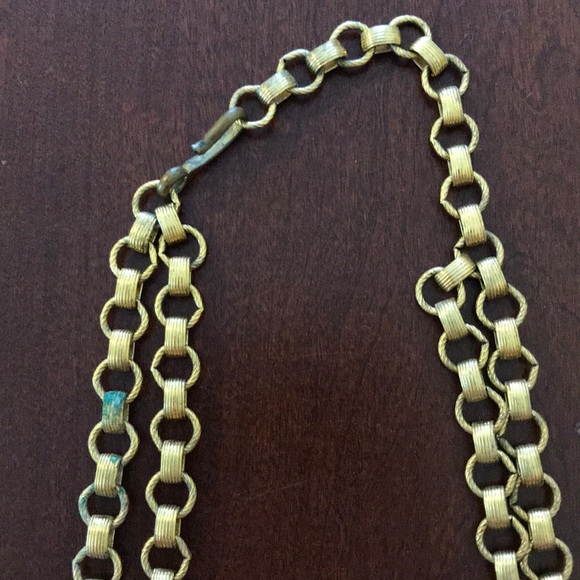 Vintage Goldette-style 1960s necklace white stones - Picture 13 of 16